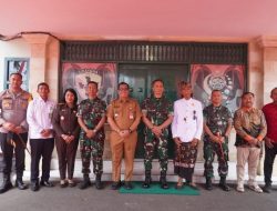 Kapolres Tabanan Dampingi Dandim 1619/ Tabanan Sambut Kunjungan Kerja Pangdam IX/Udayana