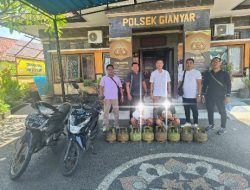 Polisi Ringkus Pelaku Pencurian Tabung Gas Elpiji 3 Kilo di Bali