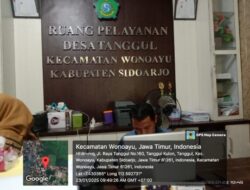 Diduga Anggaran DD tahun 2023 Desa Tanggul, Kecamatan Wonoayu, Sidoarjo tidak sesuai realisasinya